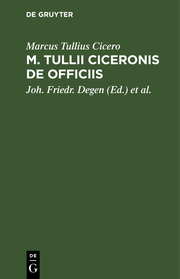 M.Tullii Ciceronis De Officiis libri tres - Cover