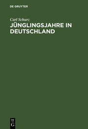 Jünglingsjahre in Deutschland - Cover