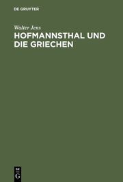 Hofmannsthal und die Griechen - Cover