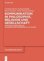 Kommunikation in Philosophie, Religion und Gesellschaft - Cover