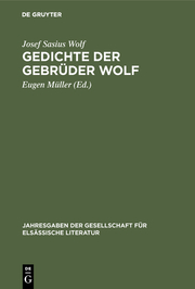 Gedichte der Gebrüder Wolf - Cover