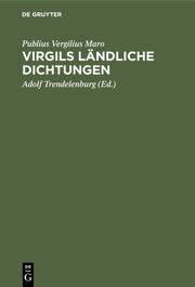 Virgils ländliche Dichtungen - Cover