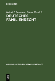 Deutsches Familienrecht - Cover