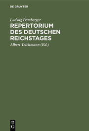Repertorium des deutschen Reichstages - Cover