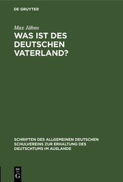 Was ist des Deutschen Vaterland? - Cover