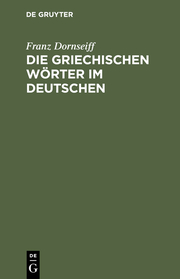 Die griechischen Wörter im Deutschen - Cover