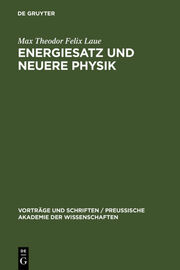 Energiesatz und neuere Physik