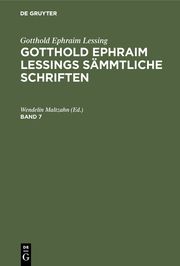 [Sämmtliche Schriften] @Gotthold Ephraim Lessings Sämmtliche Schriften - Cover