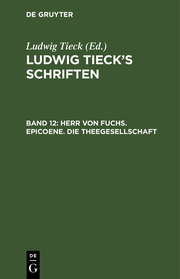 Herr von Fuchs.Epicoene.Die Theegesellschaft - Cover