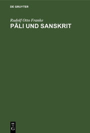 Pali und Sanskrit - Cover