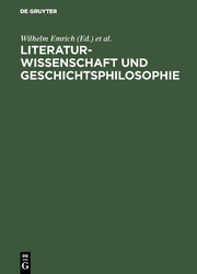 Literaturwissenschaft und Geschichtsphilosophie - Cover