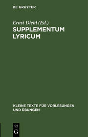 Supplementum lyricum - Cover