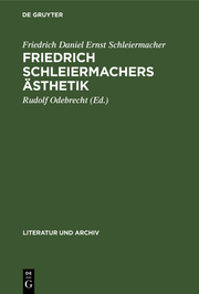 Friedrich Schleiermachers Ästhetik
