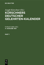 Kürschners deutscher Gelehrten-Kalender