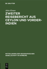 Zweiter Reisebericht aus Ceylon und Vorder-Indien - Cover