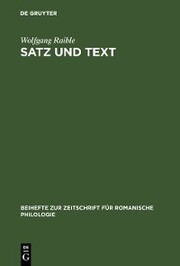 Satz und Text - Cover