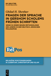 Fragen der Sprache in Gershom Scholems frühen Schriften - Cover