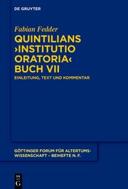 Quintilians Institutio oratoria Buch VII