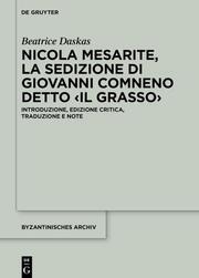 Nicola Mesarite, La Sedizione di Giovanni Comneno detto il Grasso - Cover