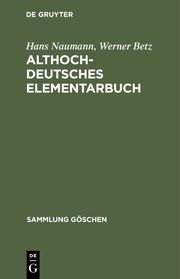 Althochdeutsches Elementarbuch