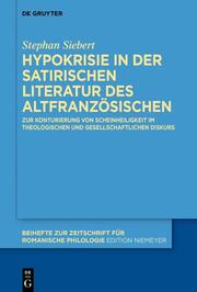 Hypokrisie in der satirischen Literatur des Altfranzösischen - Cover