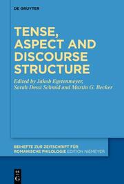 Tense, aspect and discourse structure - Cover
