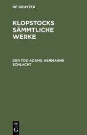 Der Tod Adams. Hermanns Schlacht - Cover