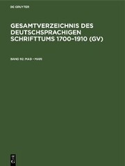Gesamtverzeichnis des deutschsprachigen Schrifttums 1700-1910 (GV) / Mad - Mari