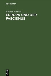 Europa und der Fascismus