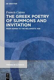 The Greek Poetry of Summons and Invitation - Cover