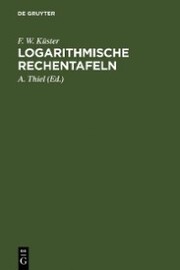 Logarithmische Rechentafeln - Cover