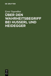 Über den Wahrheitsbegriff bei Husserl und Heidegger - Cover