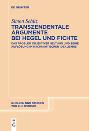 Transzendentale Argumente bei Hegel und Fichte