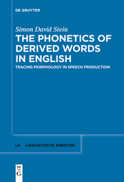 The Phonetics of Derived Words in English - Cover