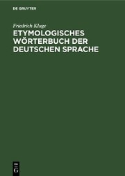 Etymologisches Wörterbuch der deutschen Sprache - Cover