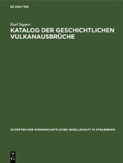 Katalog der geschichtlichen Vulkanausbrüche - Cover