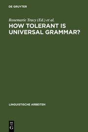 How tolerant is universal grammar?