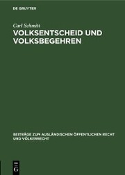 Volksentscheid und Volksbegehren - Cover
