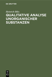 Qualitative Analyse anorganischer Substanzen