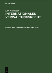 Innere Verwaltung, Teil 3 - Cover