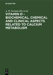 Vitamin D - Biochemical, Chemical and Clinical Aspects Related to Calcium Metabolism - Cover