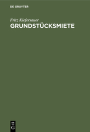 Grundstücksmiete - Cover