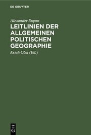 Leitlinien der allgemeinen politischen Geographie - Cover