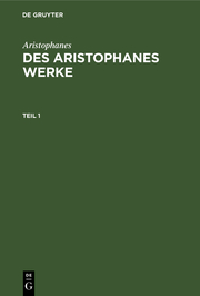 Aristophanes: Des Aristophanes Werke. Teil 1 - Cover