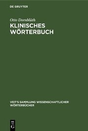 Klinisches Wörterbuch - Cover