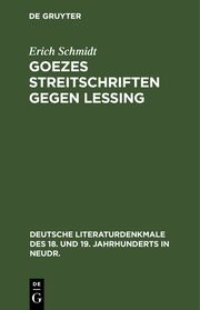 Goezes Streitschriften gegen Lessing