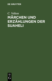 Märchen und Erzählungen der Suaheli - Cover