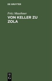 Von Keller zu Zola - Cover
