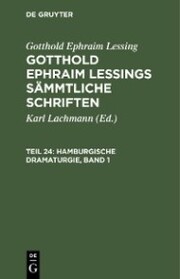 Hamburgische Dramaturgie, Band 1