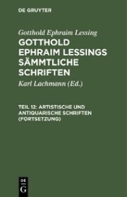 Artistische und antiquarische Schriften (Fortsetzung)